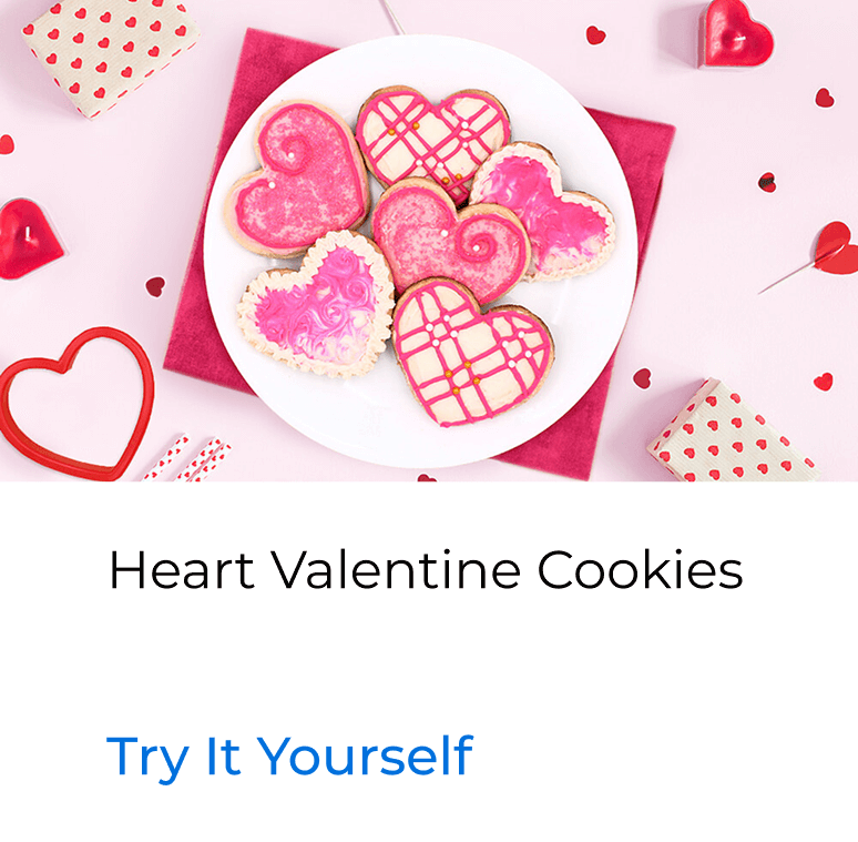 Heart Valentine Cookies