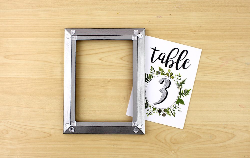 Glitter Table Numbers