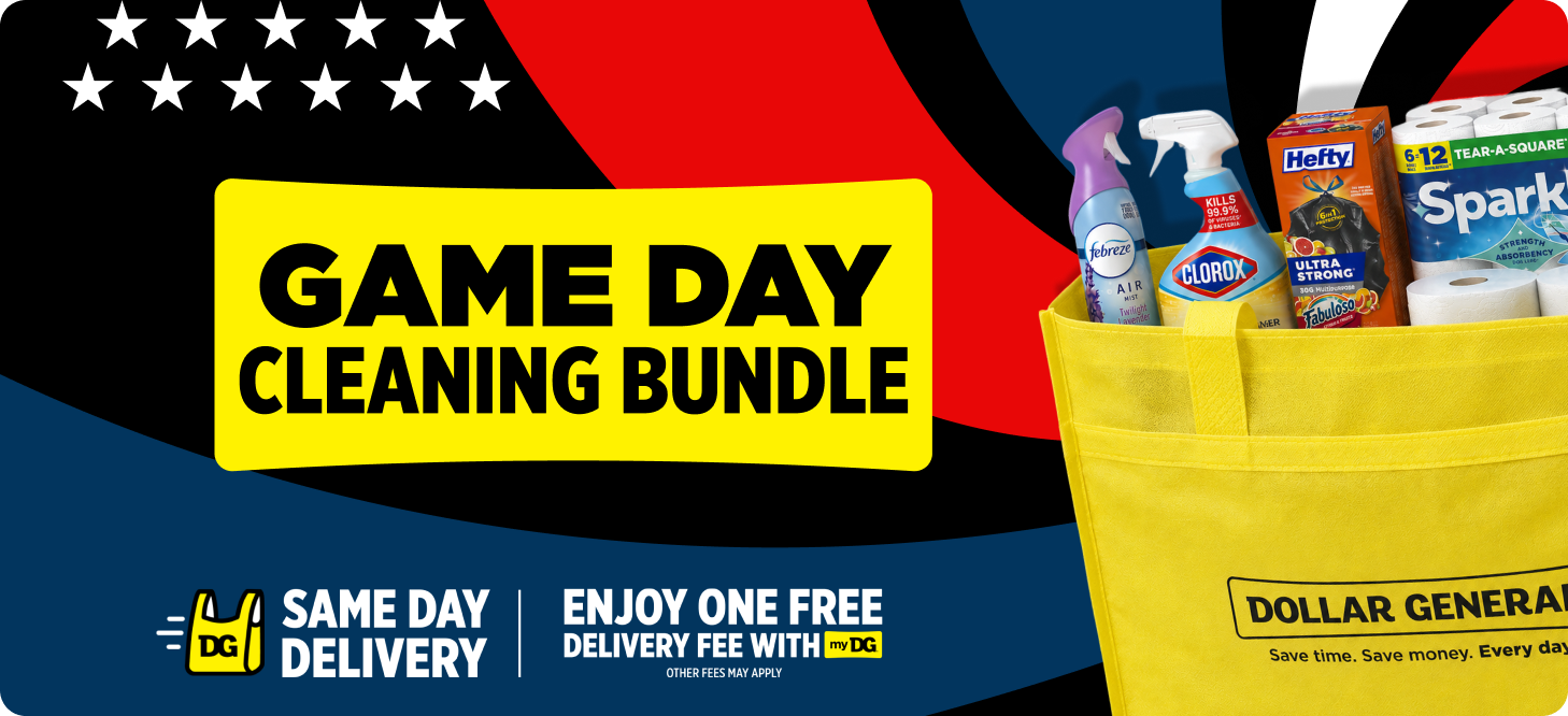 Game Day Cleaning Bundle — Same Day Delivery — Enjoy one free delivery fee with myDG