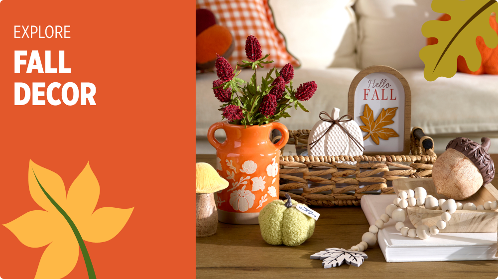 Welcome, Happy Fall, Hello Fall — seasonal fall porch decor and harvest decorations