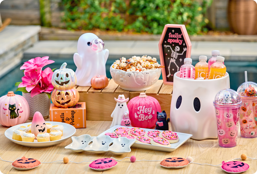 Halloween décor and entertaining collection — Feelin' Spooky and Hey Boo seasonal party items