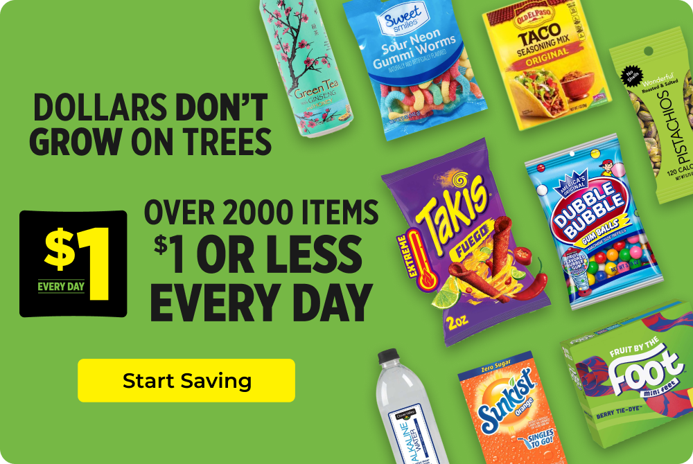 Dollars Don't Grow on Trees — Over 2000 Items $1 or Less Every Day — Start Saving