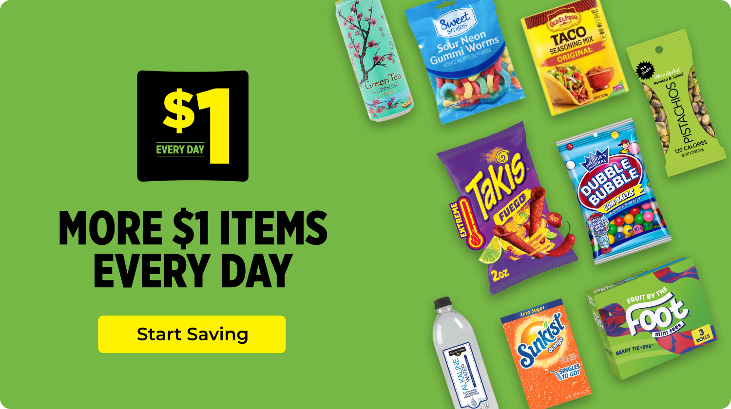 More $1 Items Every Day — $1 Every Day Start Saving