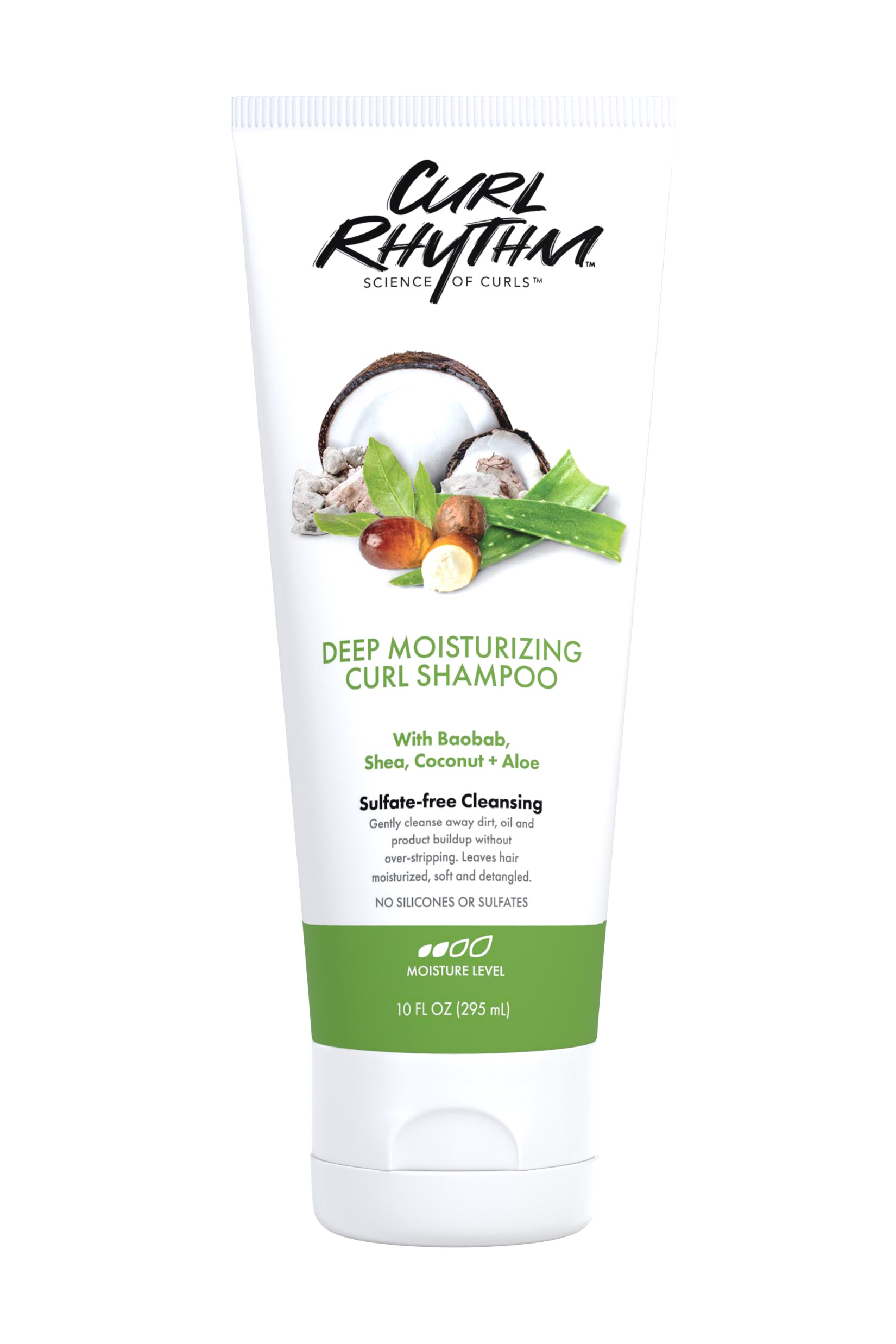 Curl Rhythm Science of Curls — Deep Moisturizing Curl Shampoo with coconut and shea butter 8 fl oz.