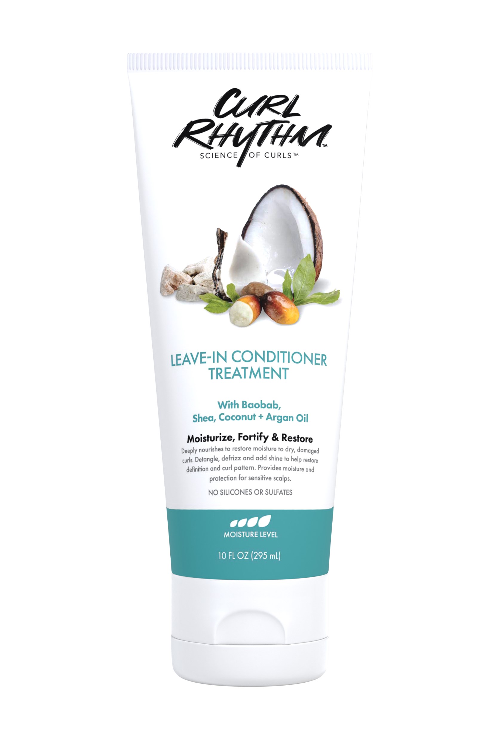 Curl Rhythm Science of Curls — Leave-In Conditioner Treatment with shea butter, coconut oil and flaxseed 8 fl oz.