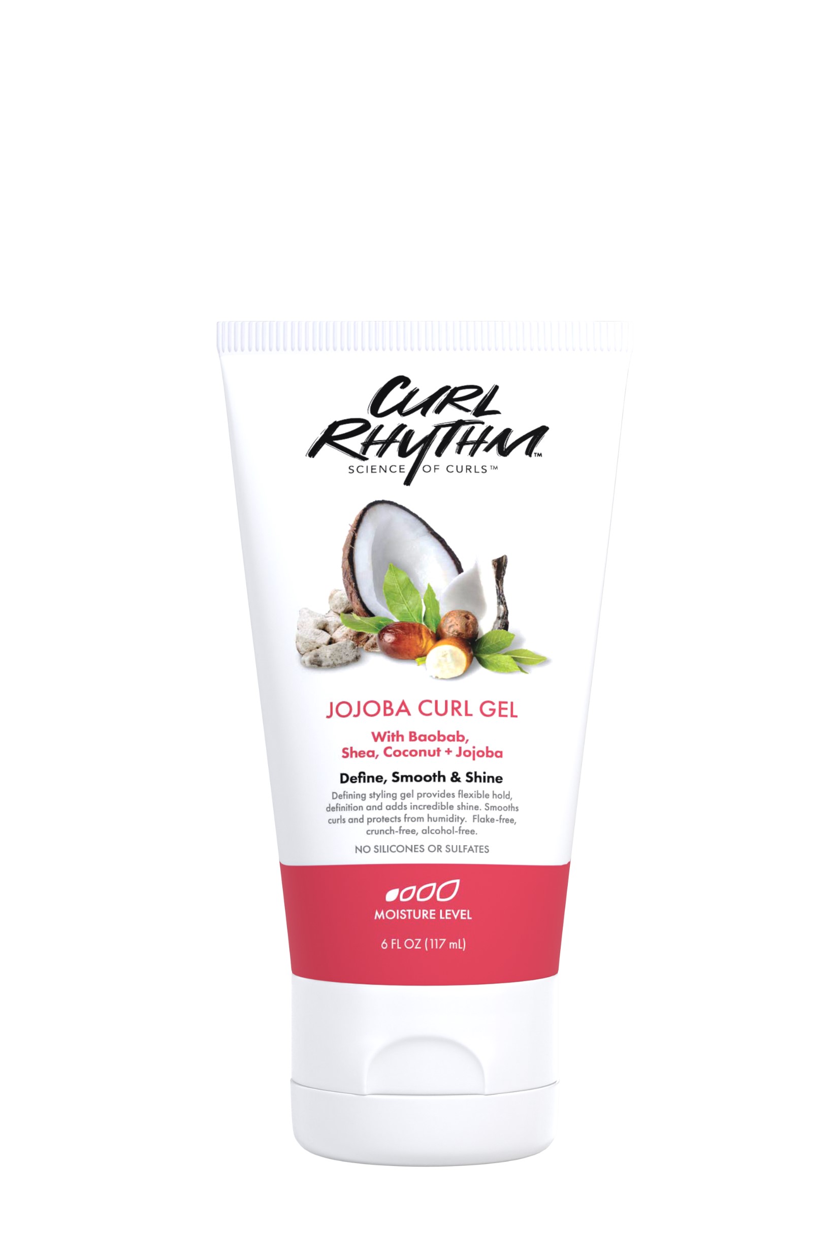 Curl Rhythm Science of Curls — Jojoba Curl Gel with shea butter, jojoba oil and coconut oil 4 fl oz.