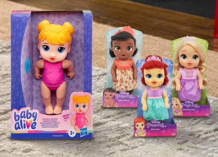 Baby Alive and Disney Princess baby dolls
