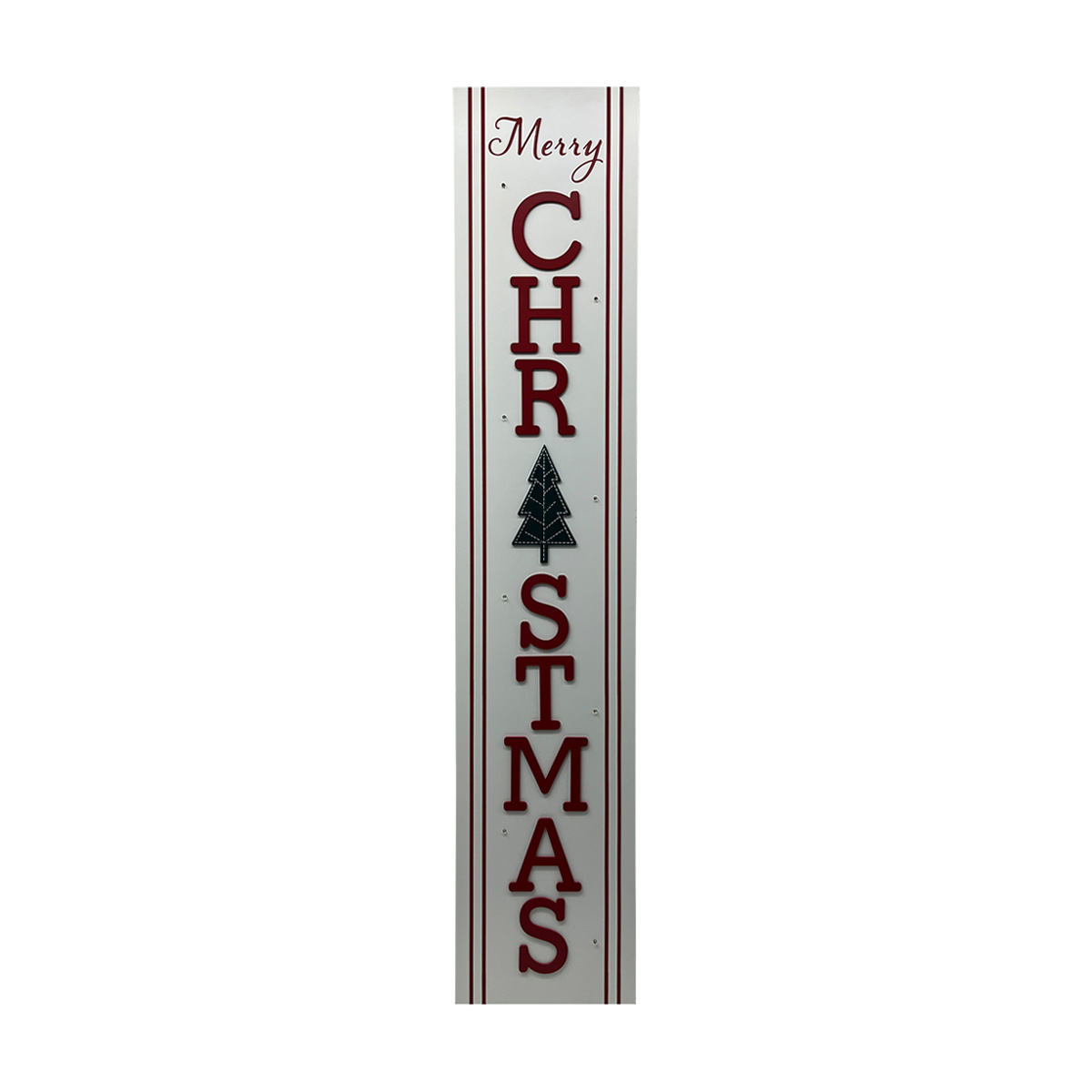 Holiday 'Merry Christmas' Vertical Porch Leaner Sign 