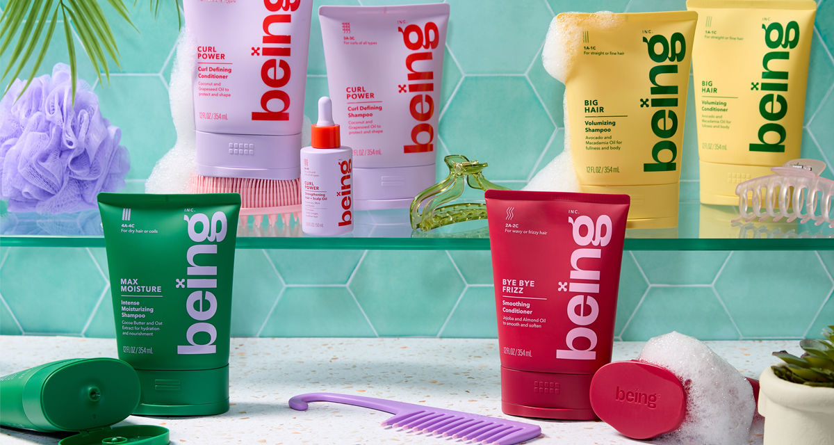 Being hair care, shampoo, conditioner in a variety of formulas at pOpshelf.