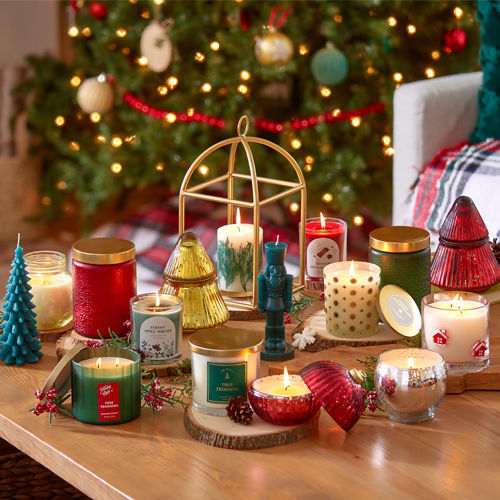 Christmas Candles & Candleholders