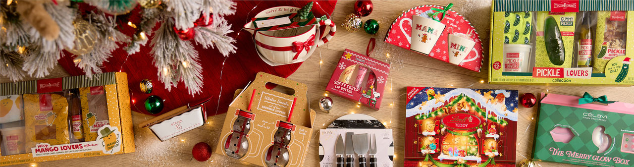 Gift sets from pOpshelf: Lindt Advent Calendar, Mug Set, Pickle Lovers Gift Set, Mango Lovers Gift Set, Beauty Sets, Baking Sets & more.