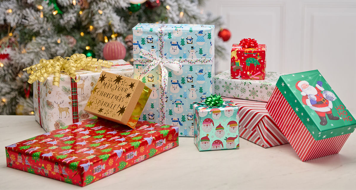 christmas gift wrap & boxes