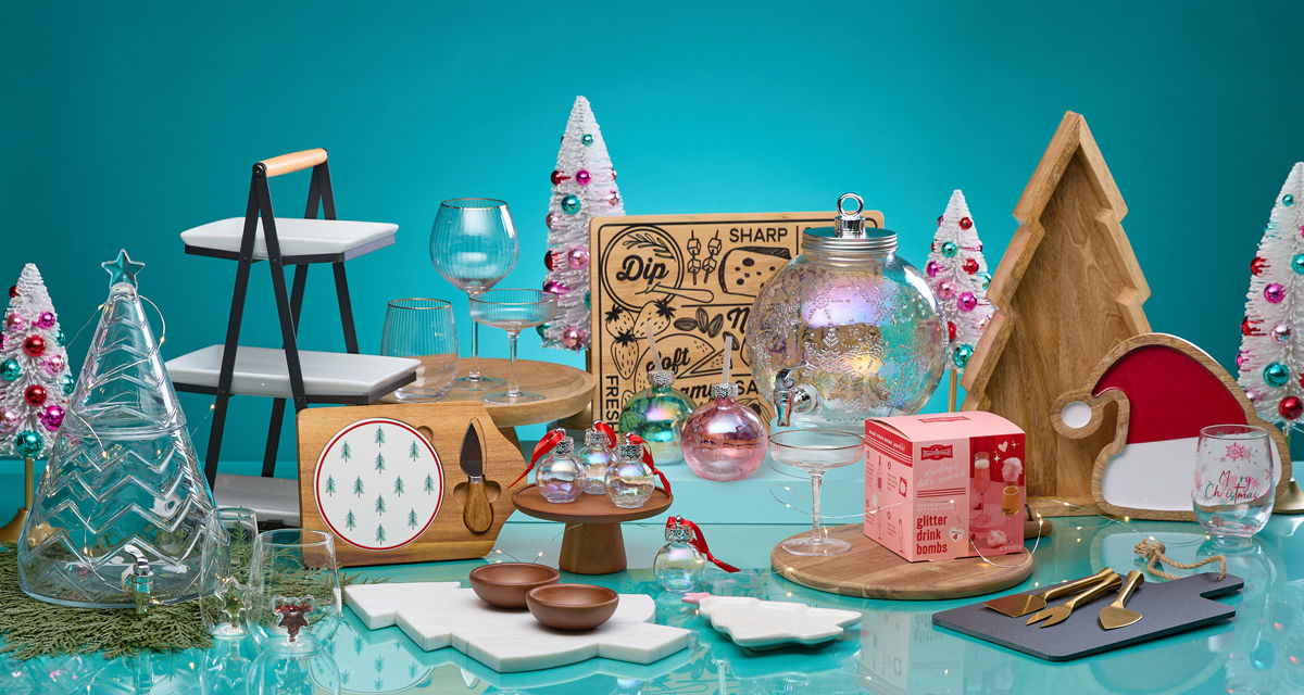 Gift ideas for the entertainer from pOpshelf: wine glasses, wooden charcuterie boards, glitter drink bomb & more.