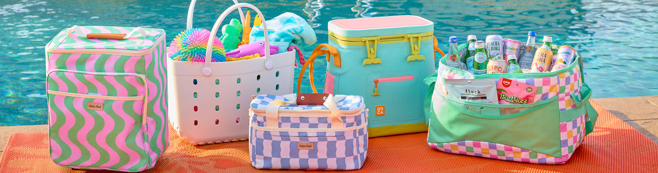 Hardside and softside insulated coolers in various sizes, colors & designs from pOpshelf.