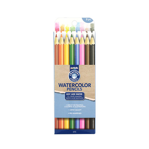 Crafter's Closet Artist Quality Colored Pencils, Pre-Sharpened, 24 Colors