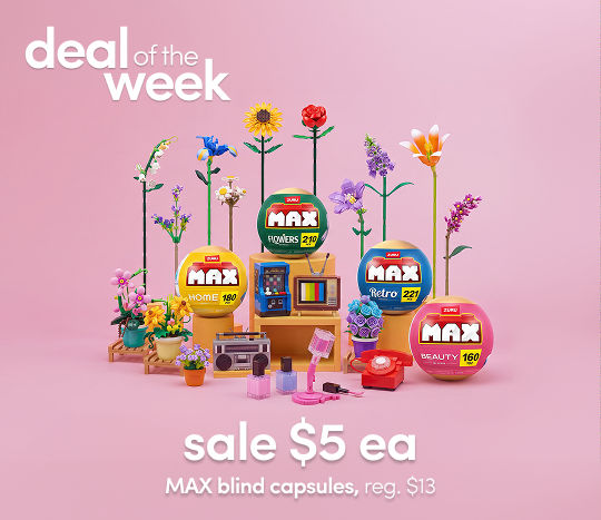 9/13 - 9/18: Deal of the Week. MAX Blind Capsules. Reg $13. Sale $5 each. Exclusions apply; see a store team member for details.