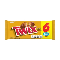 Twix Caramel Chocolate Cookie Fun Size Bars, 6