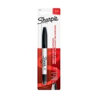 Sharpie Twin Tip Permanent Marker Black, 1 Count