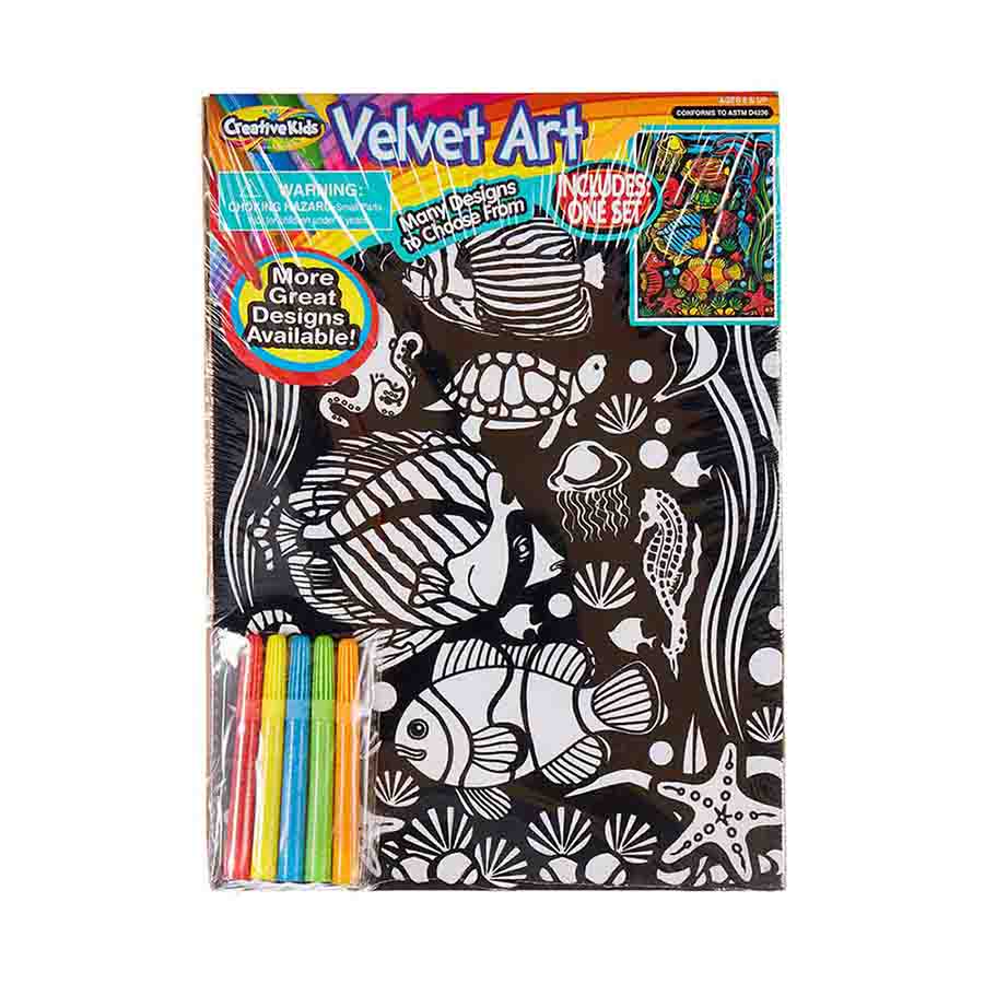 Creative Kids Velvet Art Coloring Activity Set