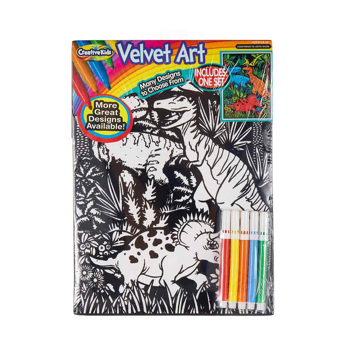 Creative Kids Velvet Art Coloring Activity Set