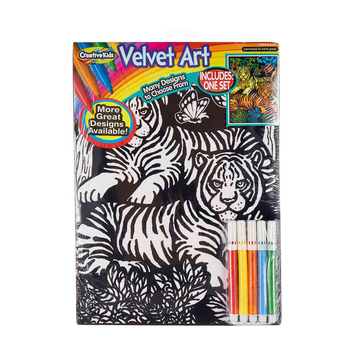 Creative Kids Velvet Art Coloring Activity Set