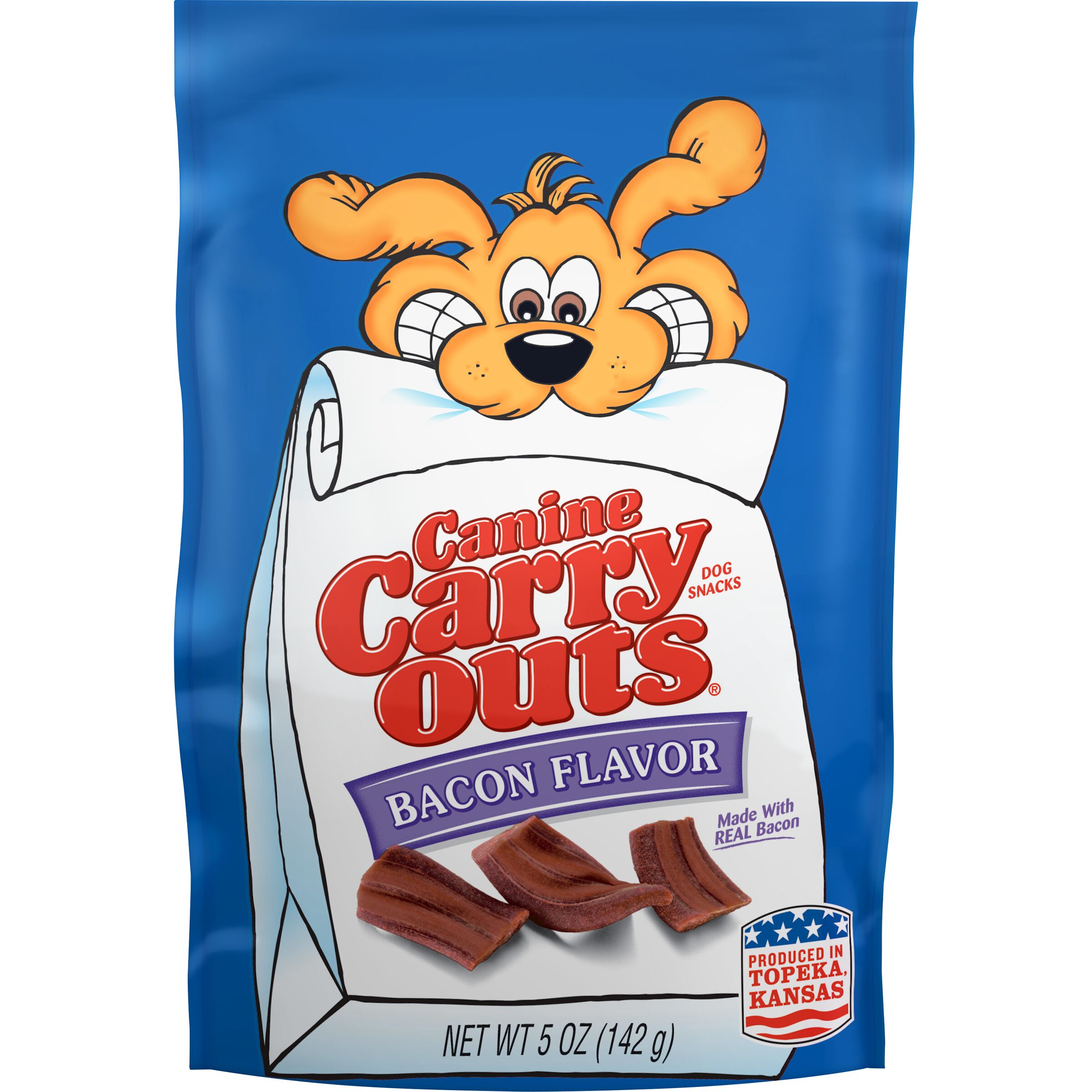 Canine Carry Outs Bacon Flavor Dog Snacks, 5 oz. 