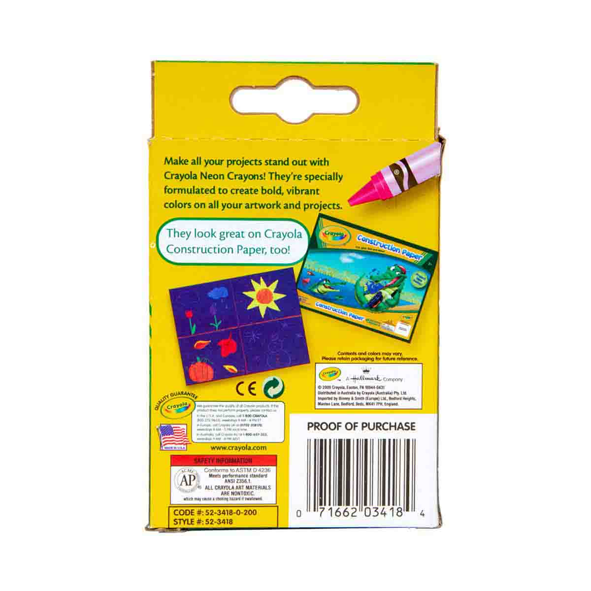 Download Crayola Neon Crayons, 8 Count