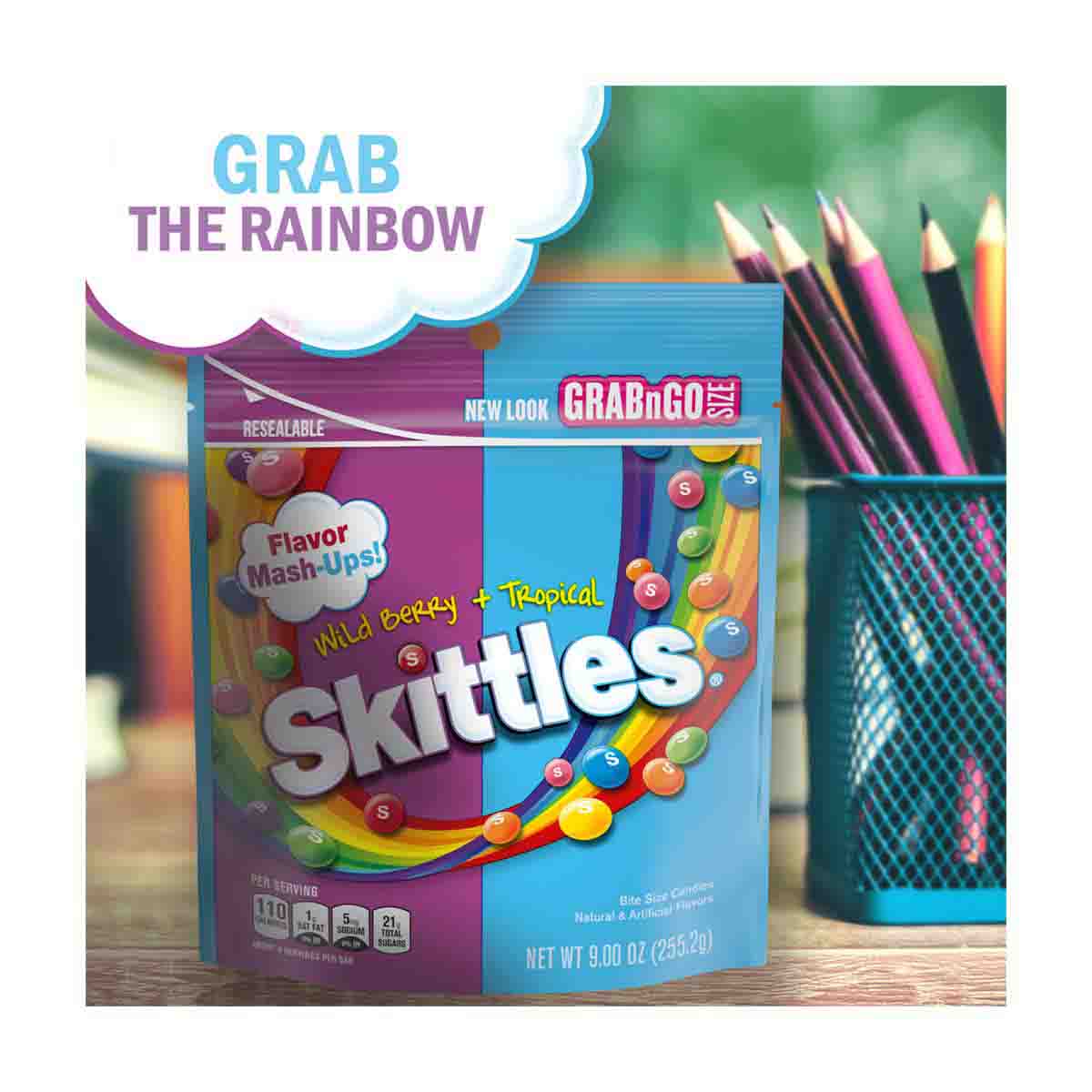 Skittles Flavor MashUps Bag, Wild Berry and Tropical