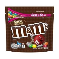 M&M'S Milk Chocolate Candy Grab & Go Size Bag, 5.5 oz.