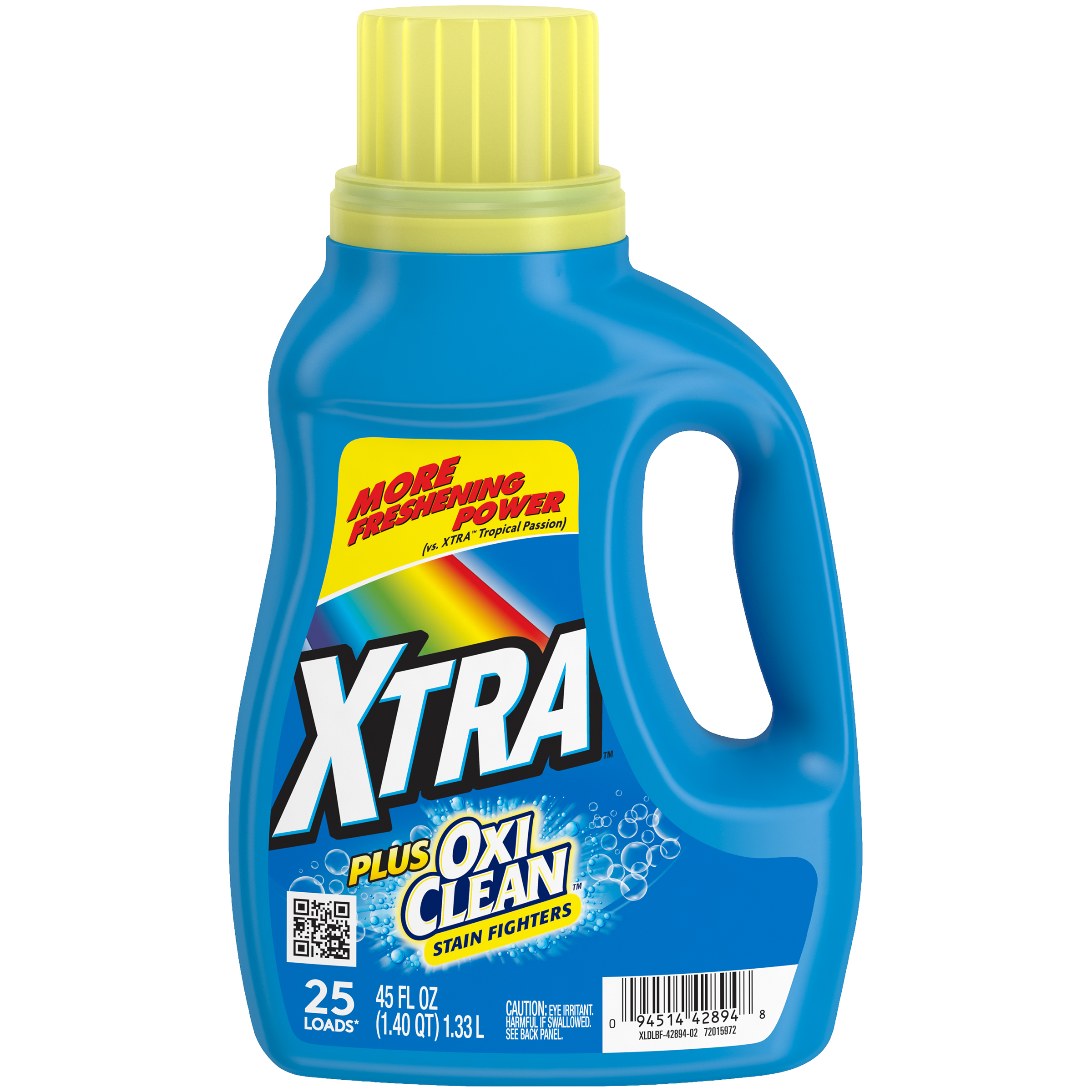 Xtra Plus OxiClean Liquid Laundry Detergent, Crystal Clean, 45 oz.