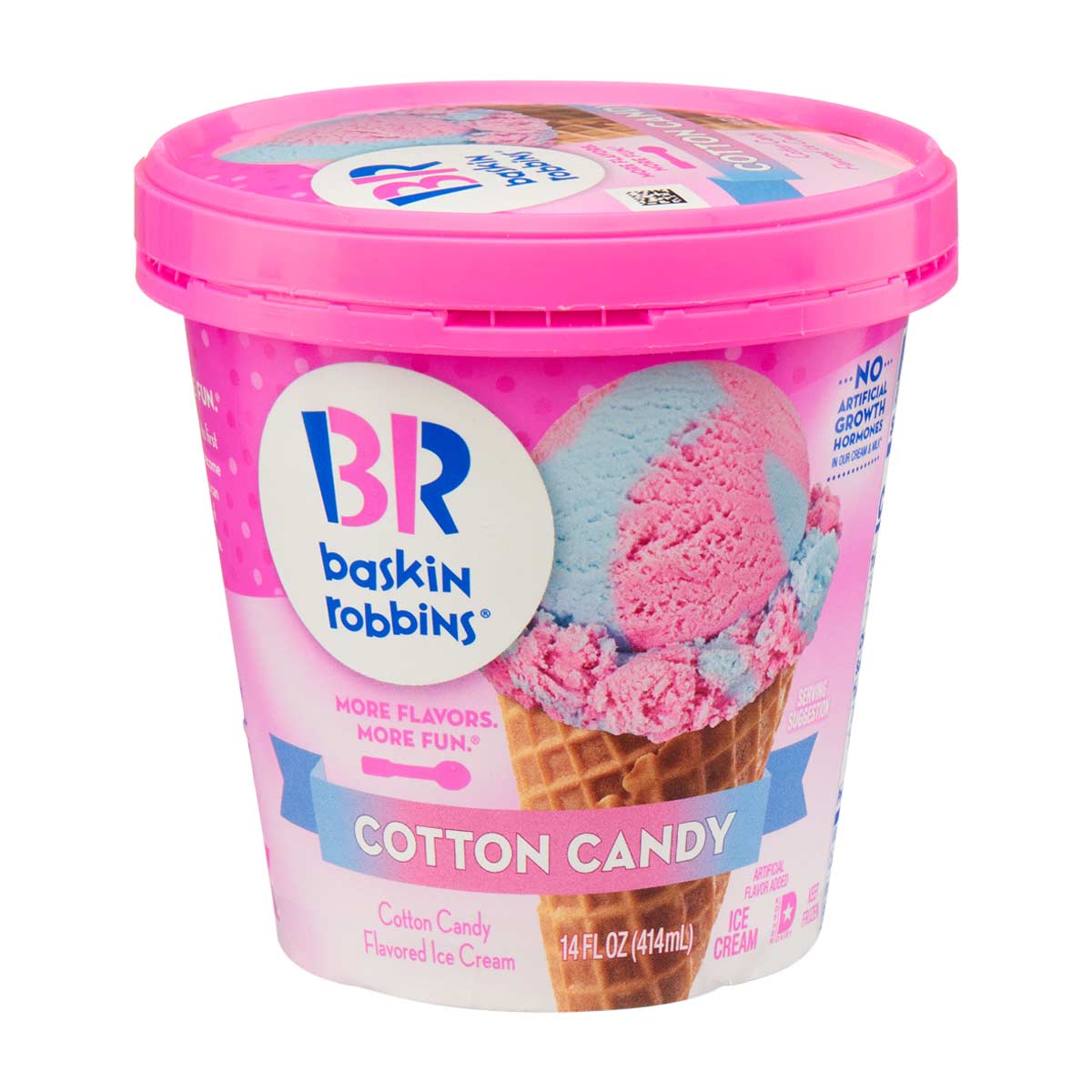 Baskin Robbins Ice Cream Cotton Candy 14 Oz 5215