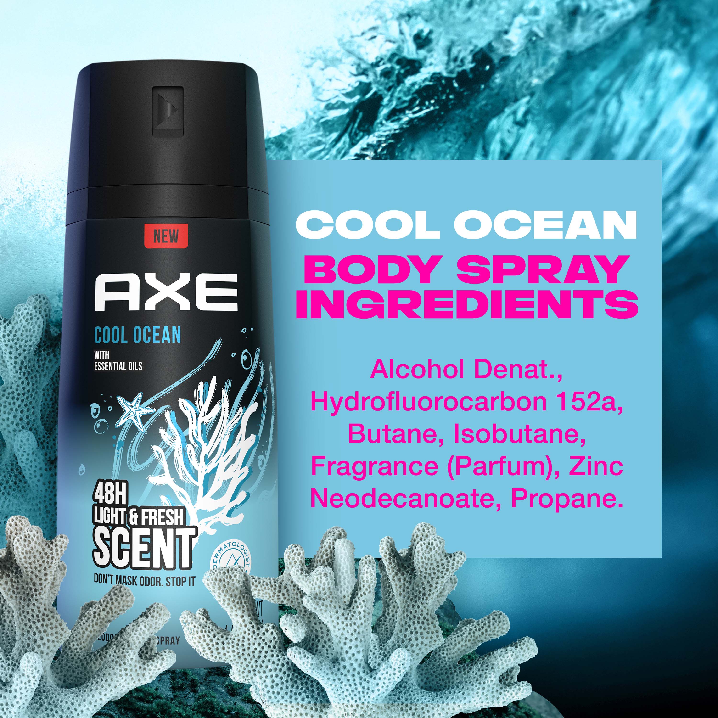 axe fresh body spray