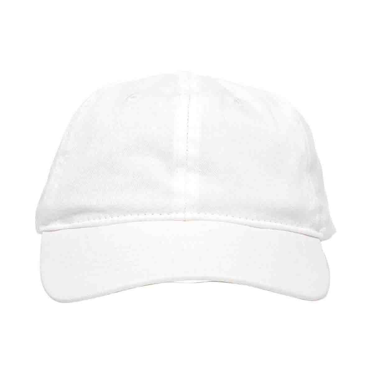 Twill Baseball Cap, White