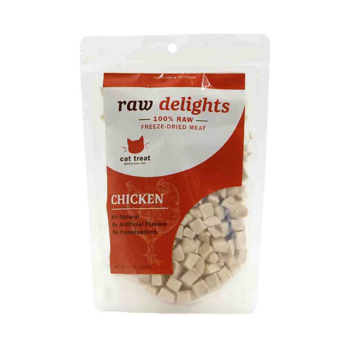 Raw Delights Freeze-Dried Chicken Breast Cat Treats 