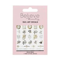 Believe Beauty Nail Decal, Hello Holo