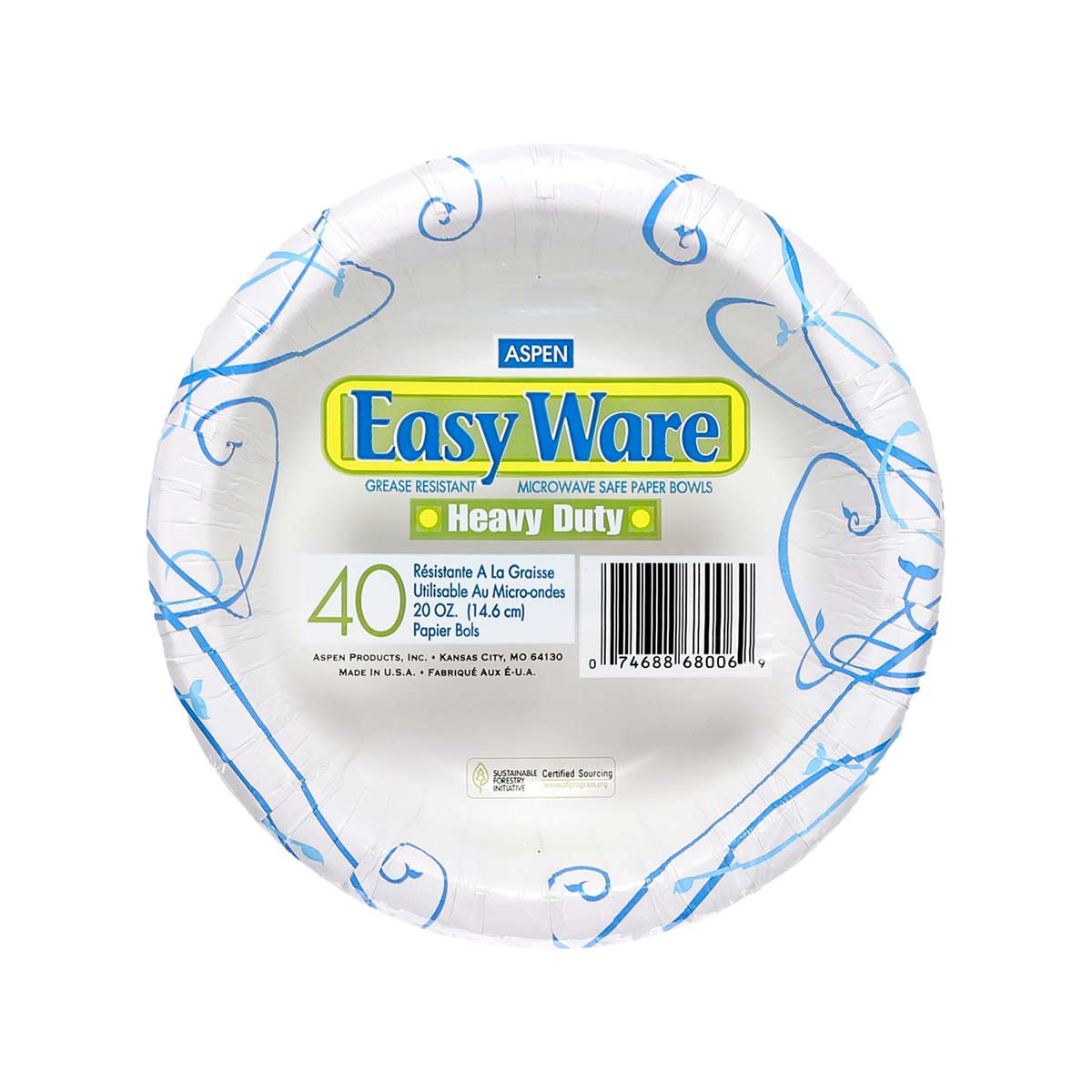 Easy Ware Paper Plates, 20oz, 40 Count