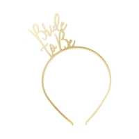 Plastic Gold &quot;Bride to Be&quot; Bachelorette Party Headband