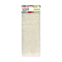 Make Shoppe Fur White, 4.5 X 12Inch, 1