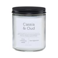 Cassia & Oud Candle, 6.5oz.