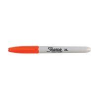 Sharpie Fine Point Permanent Marker, 1 Count, Orange