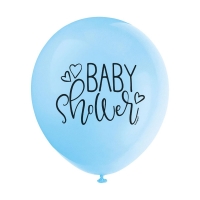 12&quot; Latex Blue Baby Shower Balloon