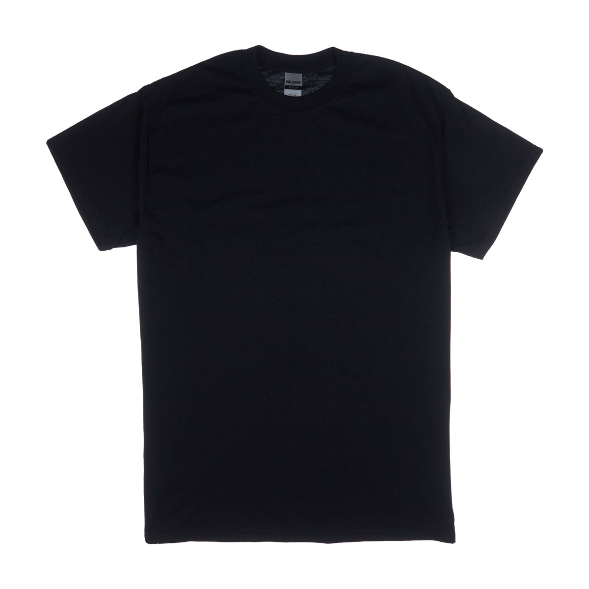 Gildan Solid Black T-Shirt, Medium
