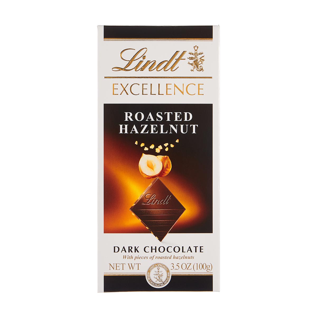 Lindt Excellence Roasted Hazelnut Dark Chocolate Bar 35 Oz 6874