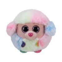 Ty Puffies Rainbow Pastel Poodle, 4 Inches