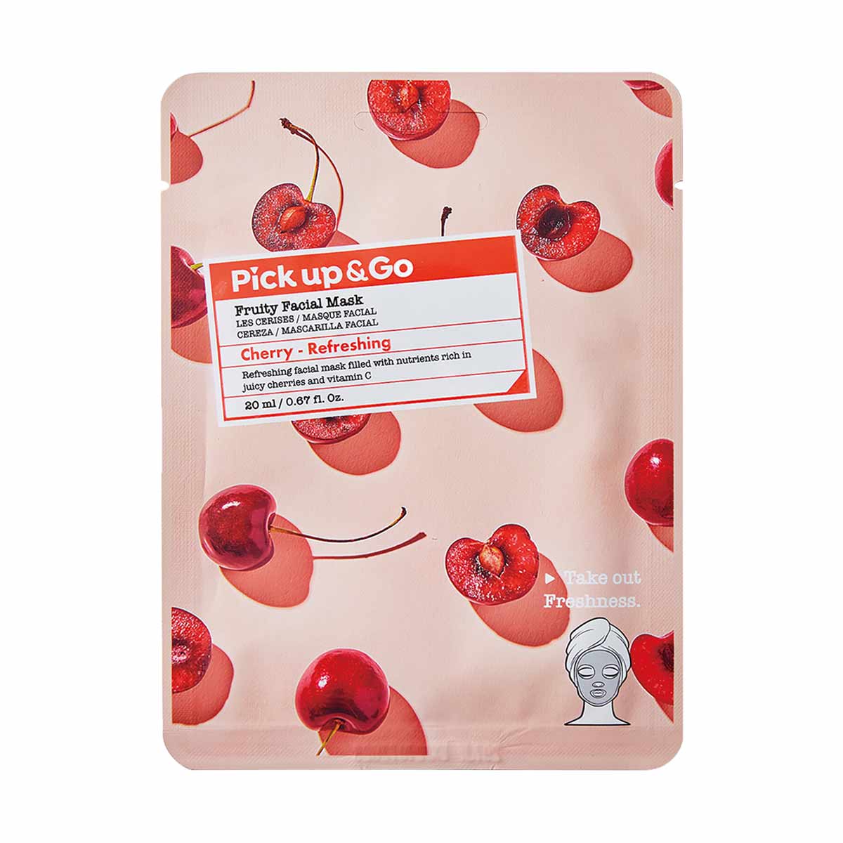 pick-up-go-fruity-facial-sheet-mask-refreshing-cherry-5-pack