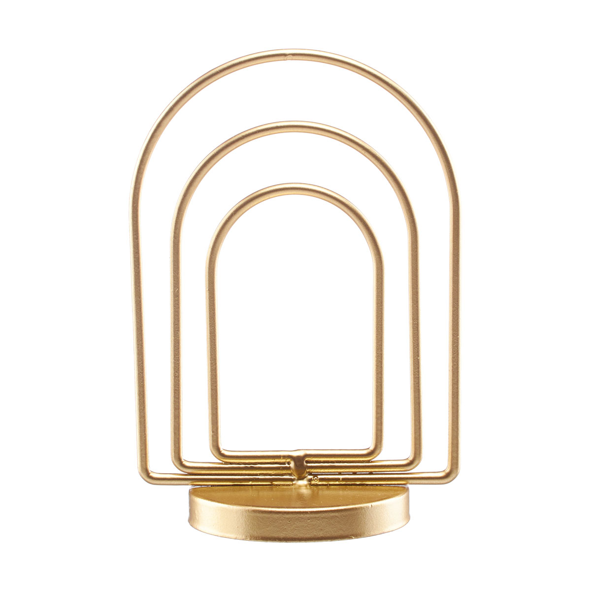 Gold Metal Mid-Century Rainbow Decor