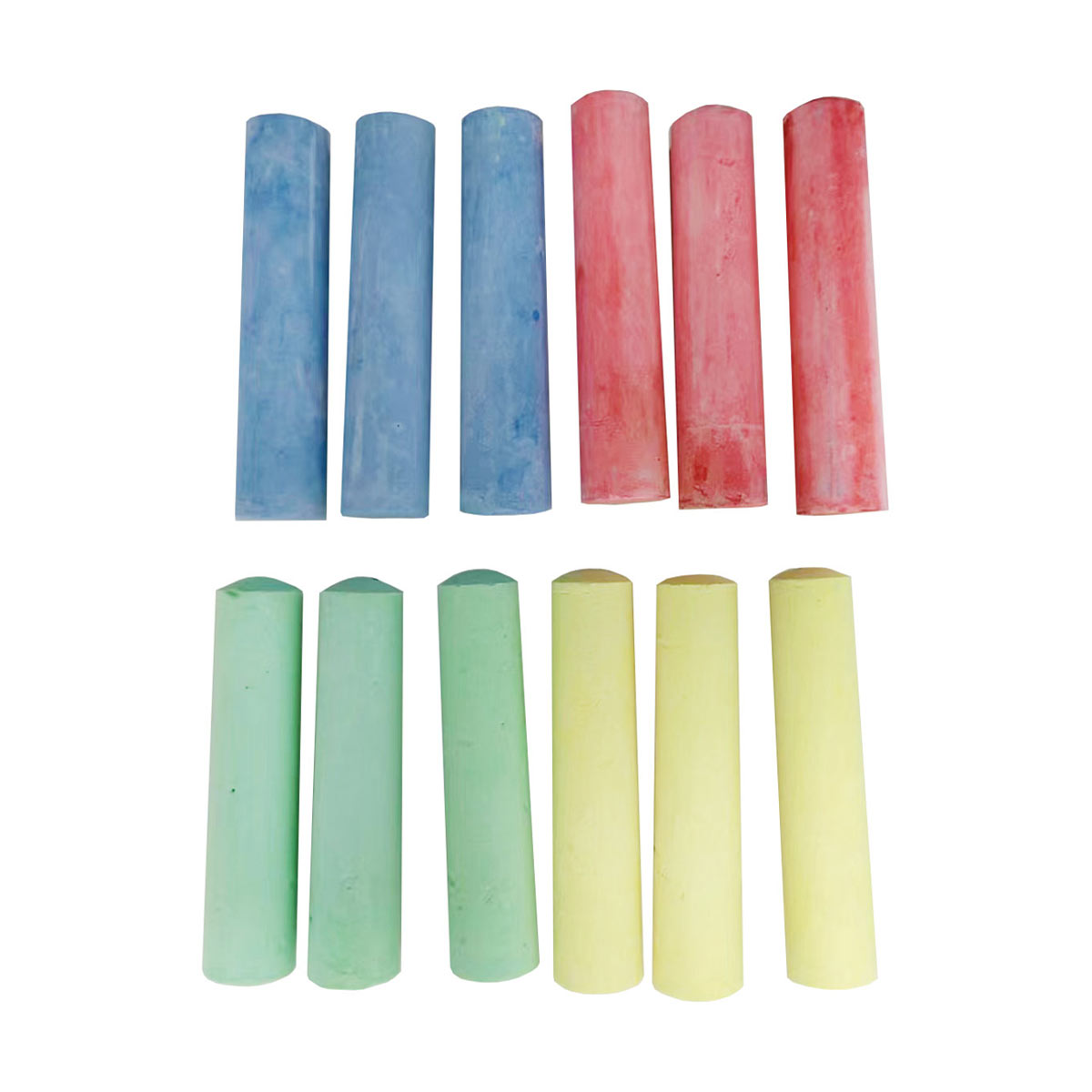 Safe and Non-Toxic Washable Chalks in a Bucket, 12 Pieces