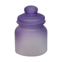 Decorative Ombre Glass Canister, Purple
