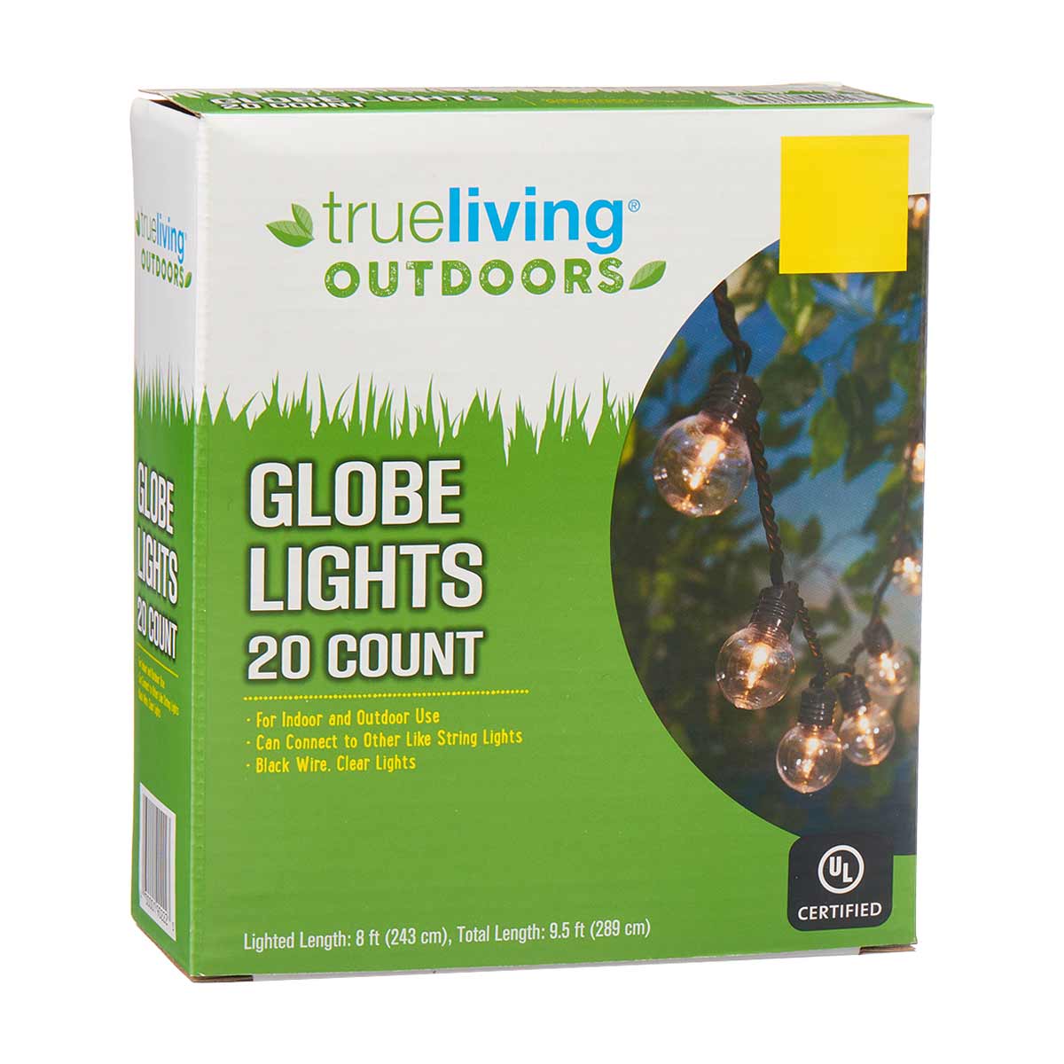 Trueliving Outdoors G30 Globe Lights, 20 Count