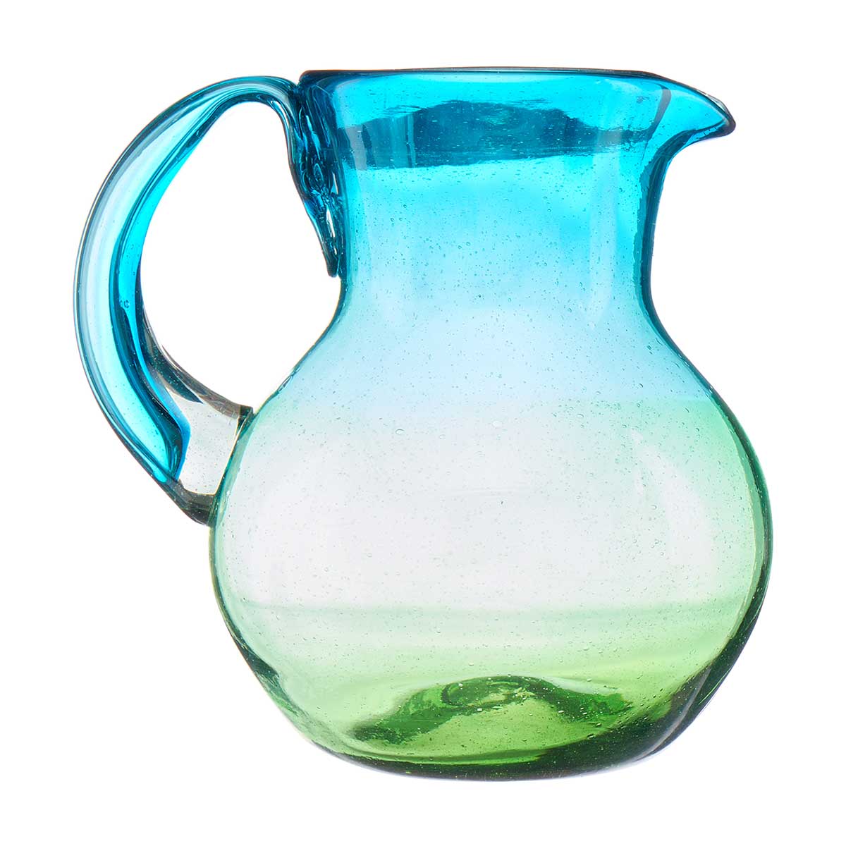 Hand Blown Mexican Glass Sonora Pitcher 80 Oz